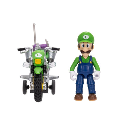 Moto Con Figura 6 Cm Nintendo Pelicula - Luigi