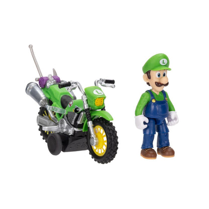 Moto Con Figura 6 Cm Nintendo Pelicula - Luigi