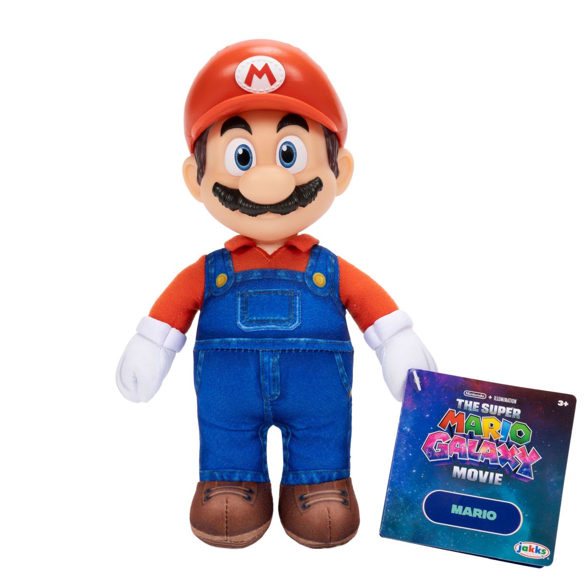 Peluche Con Cabeza Plastica 23 Cm Nintendo Pelicula - Mario