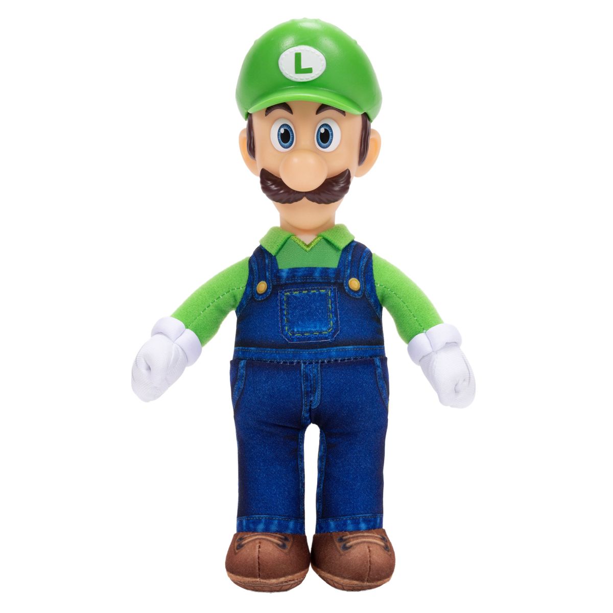 Peluche Con Cabeza Plastica 23 Cm Nintendo Pelicula - Luigi