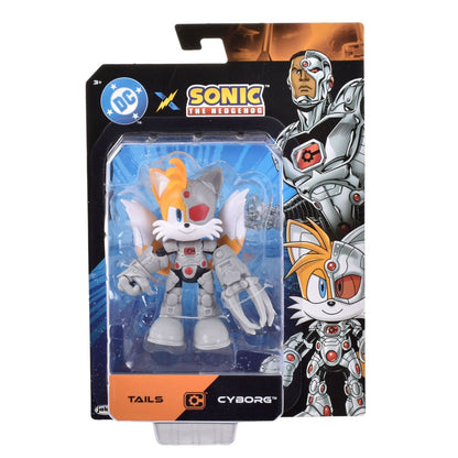 Figura Sonic 13 Cms - Sonic Dc Comics - Tails Cyborg