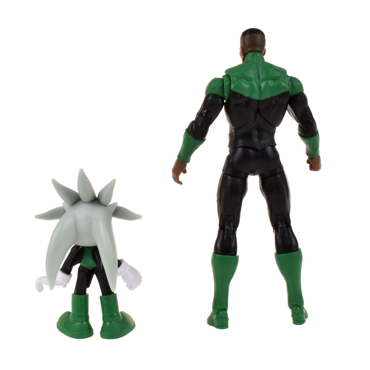 Set 2 Figuras De 6 Y 13 Cm Sonic Dc Comics - Silver Green Lantern