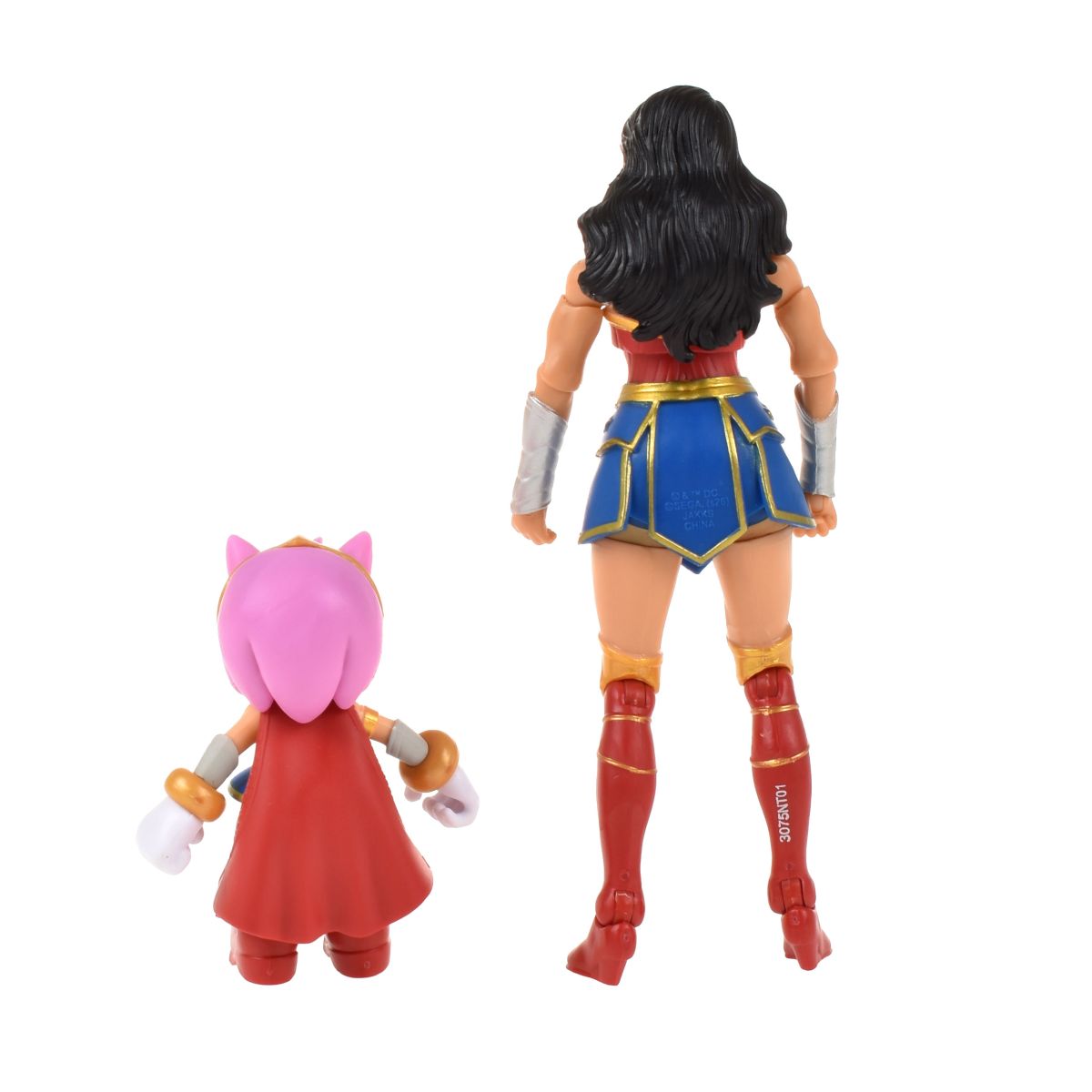 Set 2 Figuras De 6 Y 13 Cm Sonic Dc Comics - Amy Wonder Woman