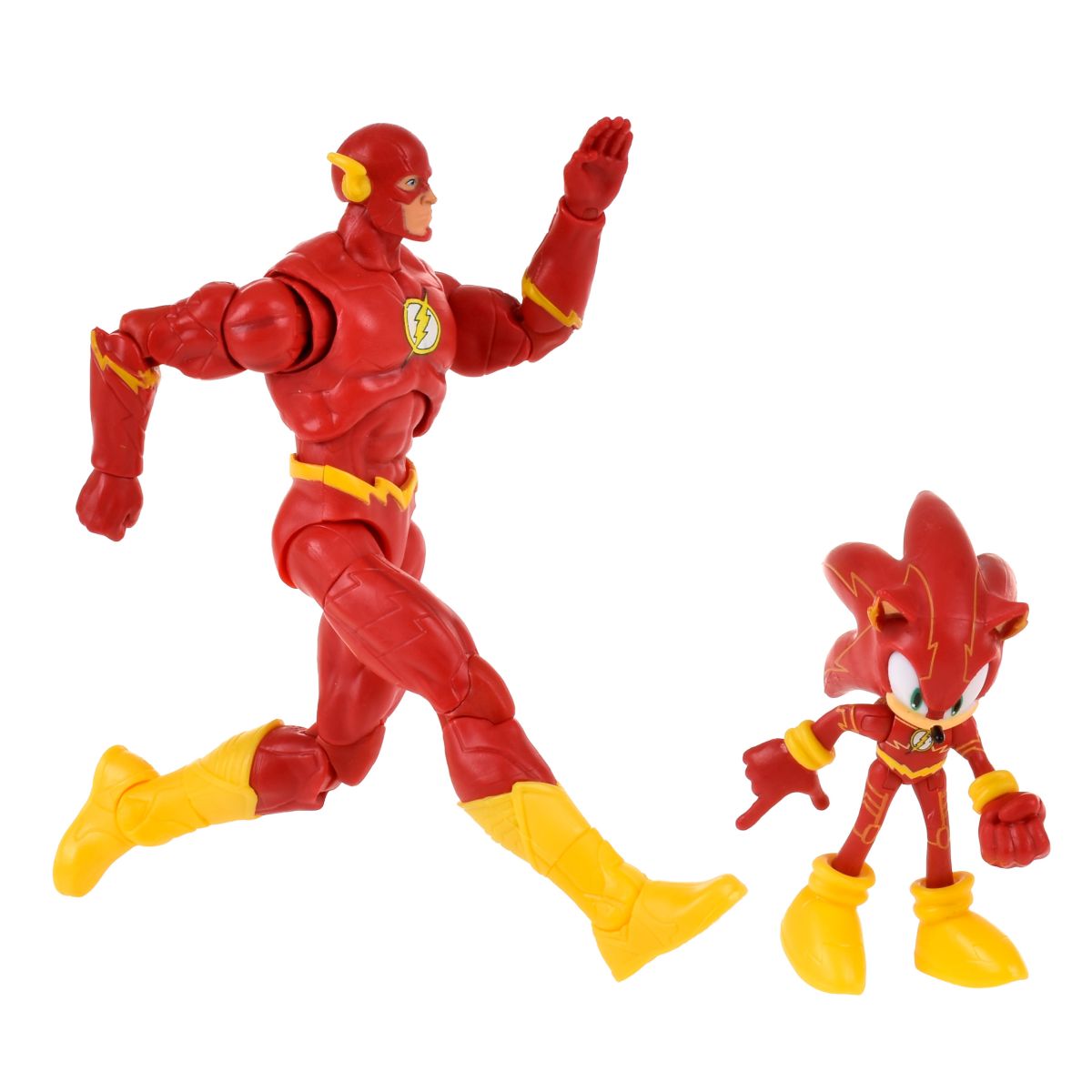 Set 2 Figuras De 6 Y 13 Cm Sonic Dc Comics - Sonic The Flash
