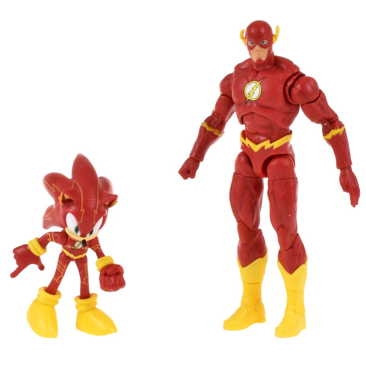 Set 2 Figuras De 6 Y 13 Cm Sonic Dc Comics - Sonic The Flash