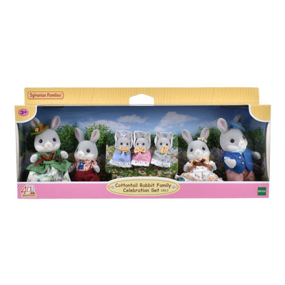 Familia Conejo Colita De Algodon Set Celebracion Sylvanian Families