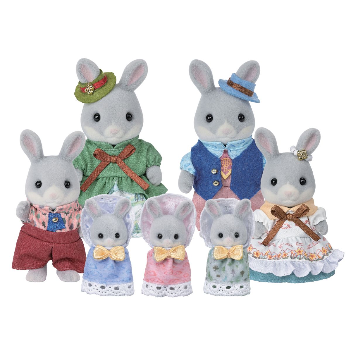 Familia Conejo Colita De Algodon Set Celebracion Sylvanian Families
