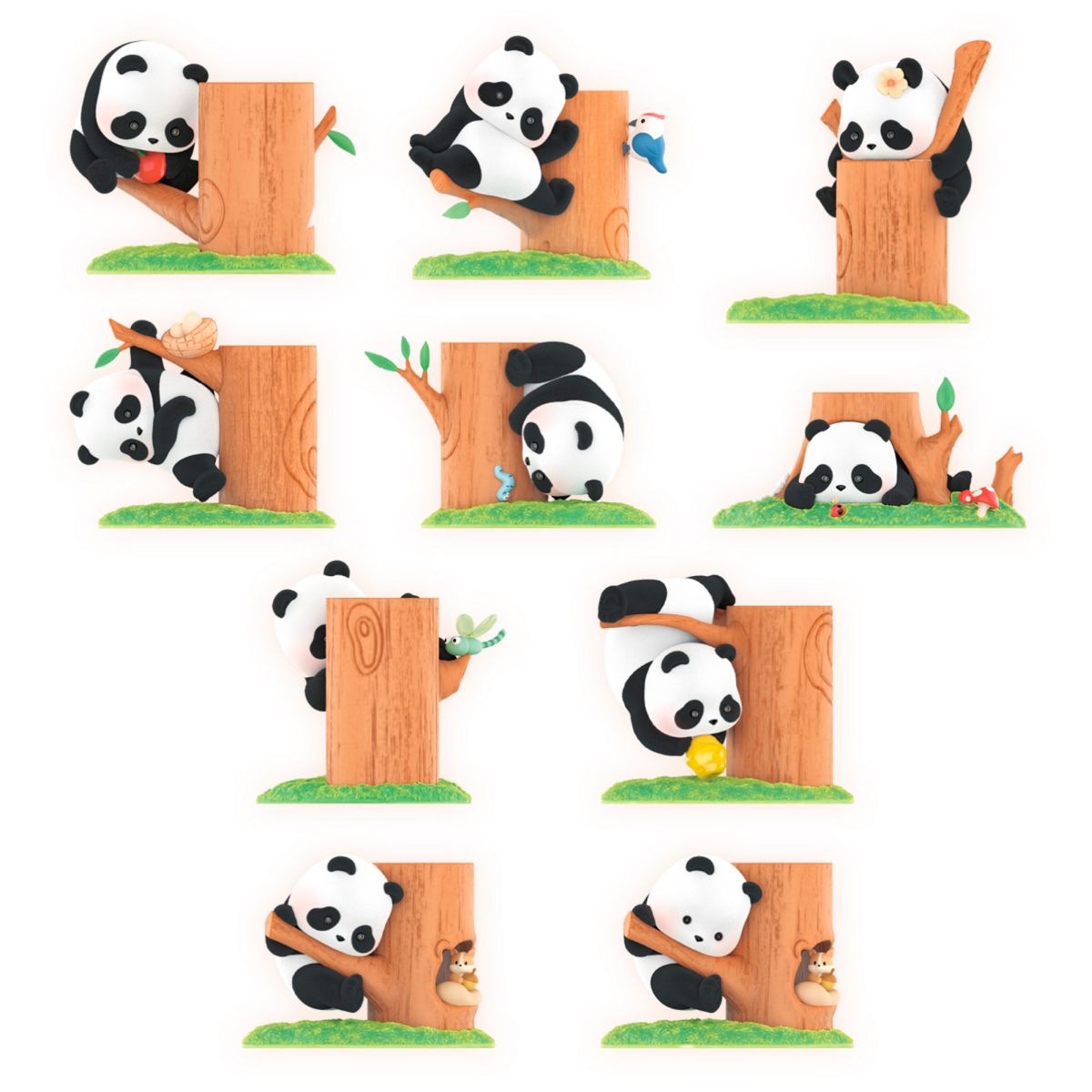 Figura Coleccionable Pandaroll Fruit Tree Climbing En Blind Box