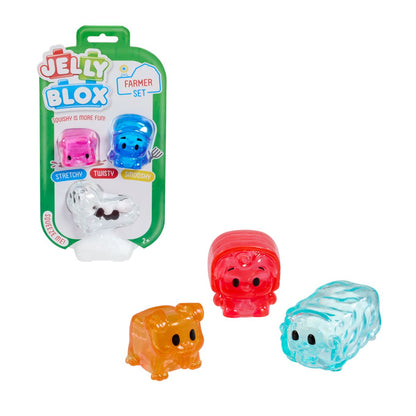 Figuras Blandas Amigos De La Granja Jelly Blox