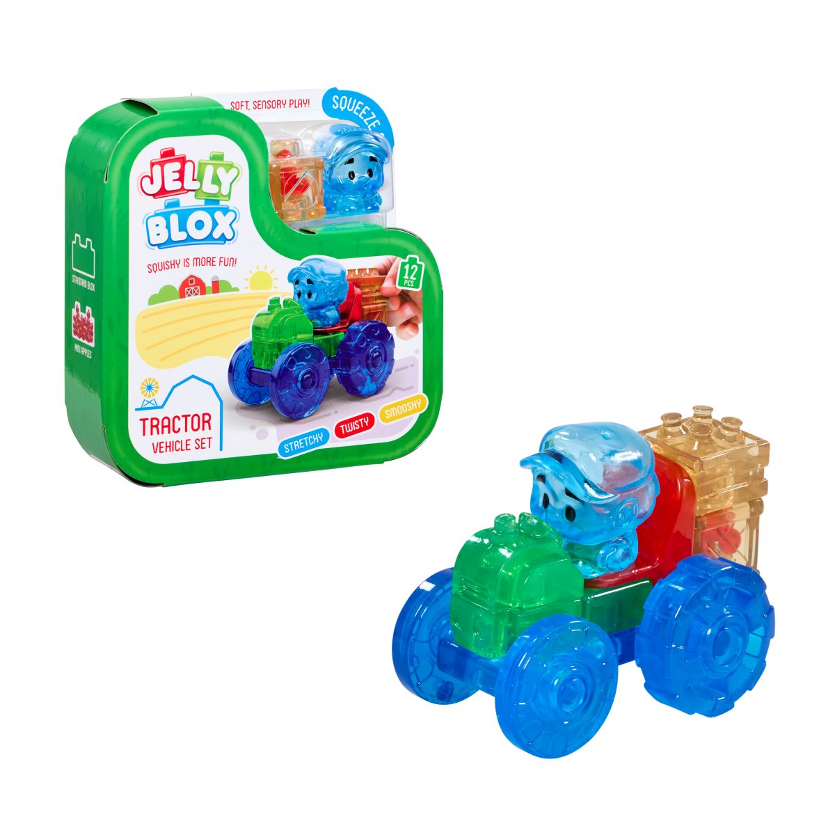 Set Bloques Blandos Tractor Jelly Blox