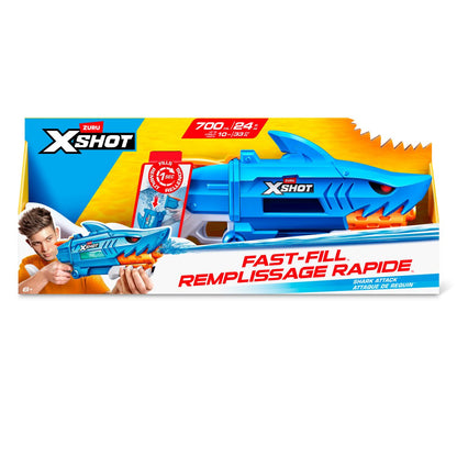 Lanza Agua Ataque De Tiburon Con Sistema De Relleno Rapido Fast Fill X-shot