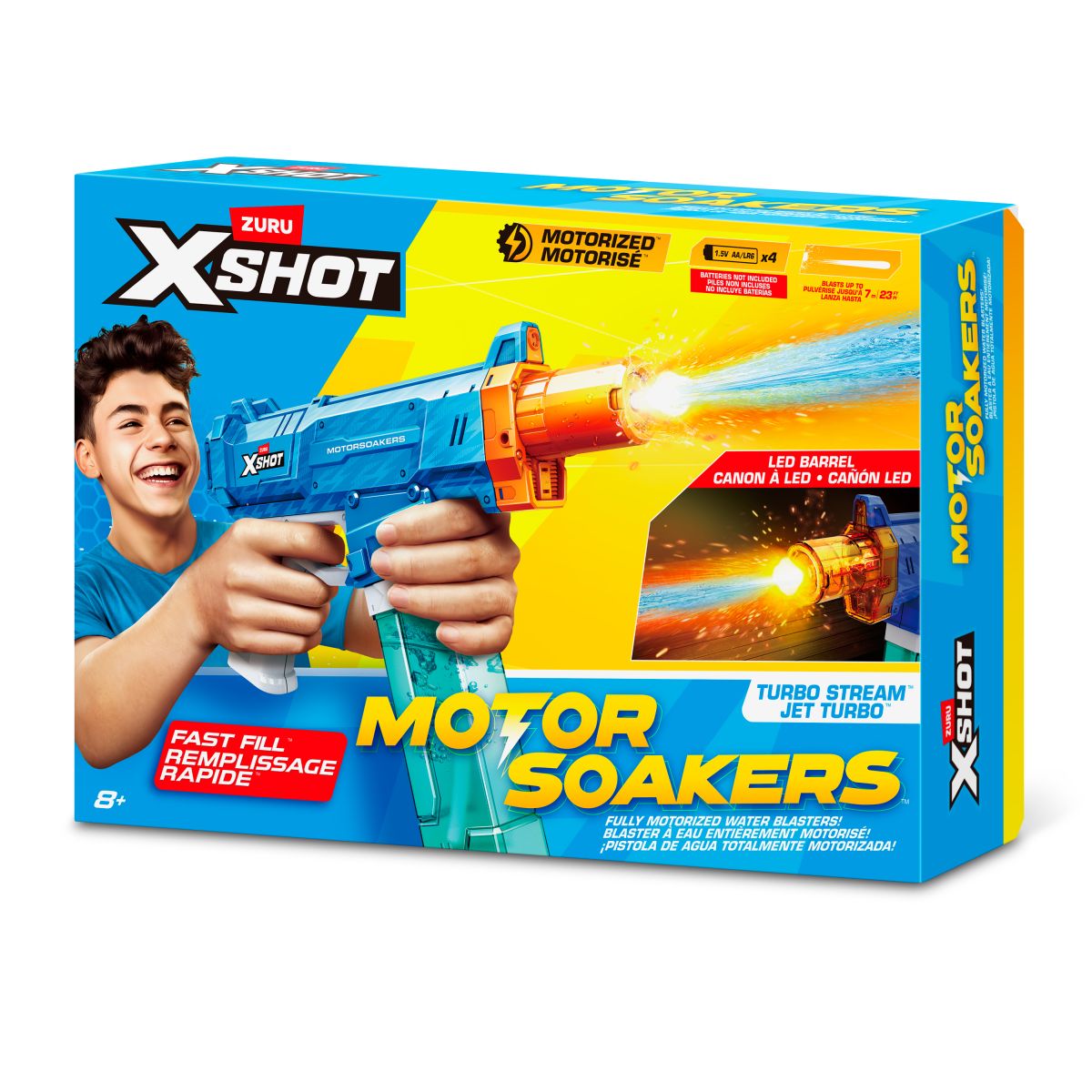 Lanza Agua Turbo Steam Con Motor X-shot