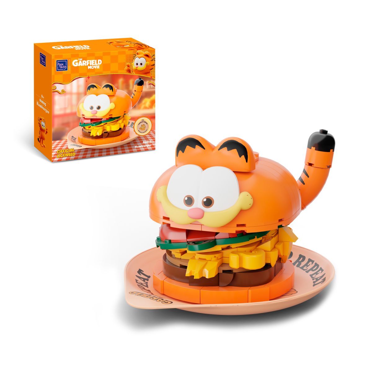Set De Bloques Hamburguesa Garfield