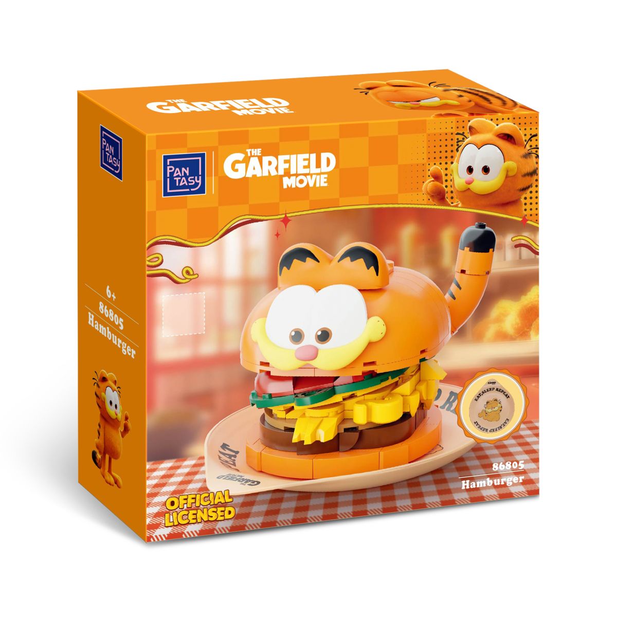 Set De Bloques Hamburguesa Garfield