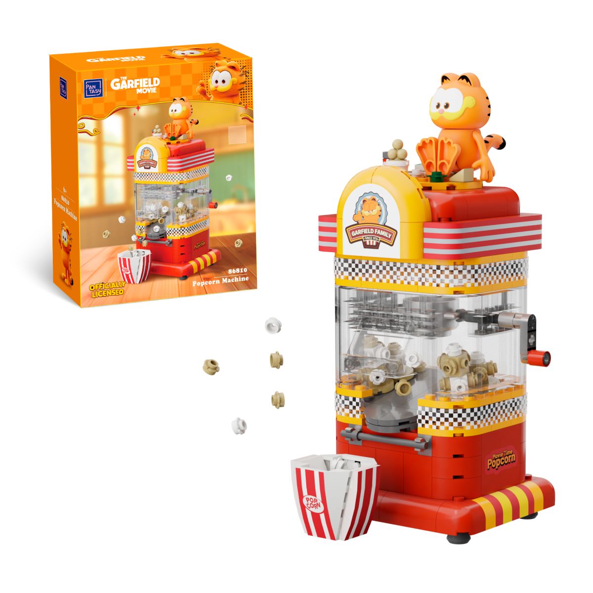 Set De Bloques Maquina Popcorn Garfield