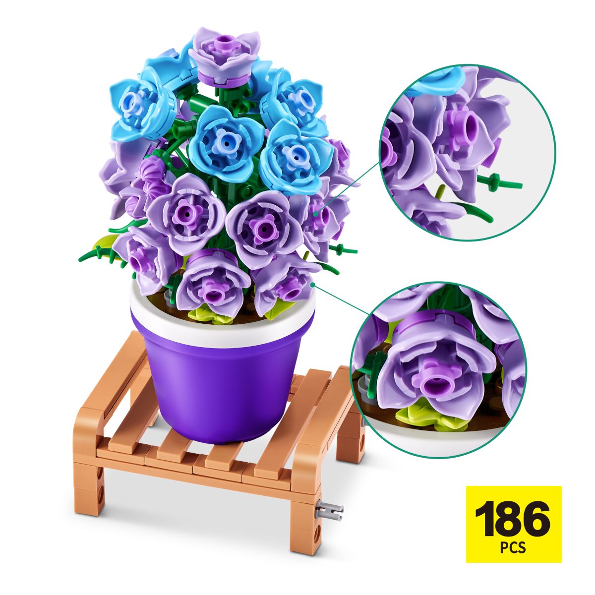 Set De Bloques Garden Max Con Diferentes Modelos De Piezas - Campanula