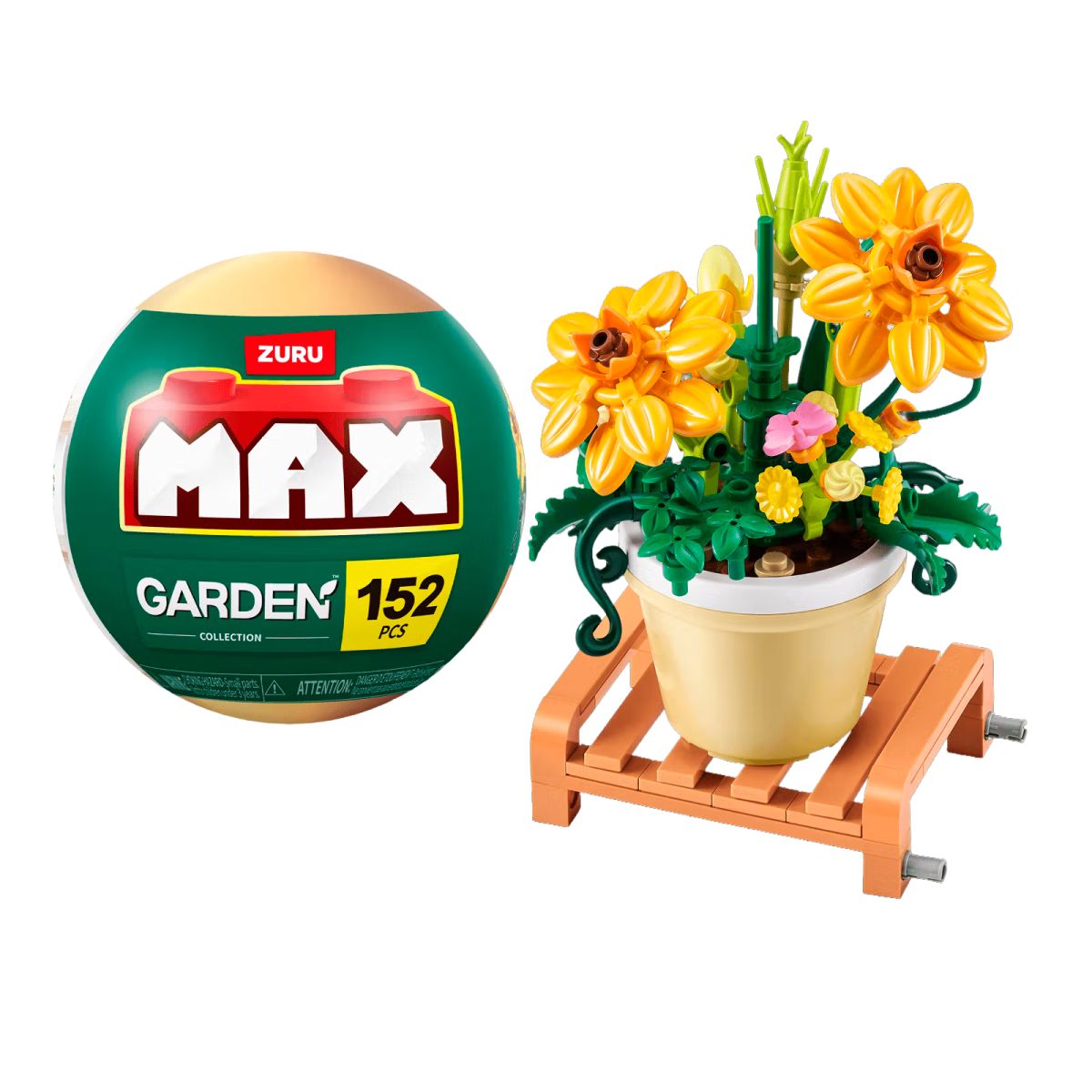 Set Bloques Garden Max - Condiferentes Modelos De Piezas - Cosmos Sulphureus