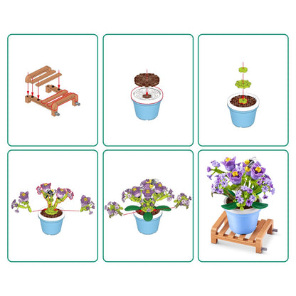 Set Bloques Garden Max - Con Diferentes Modelos De Piezas - Gypsophila Paniculata