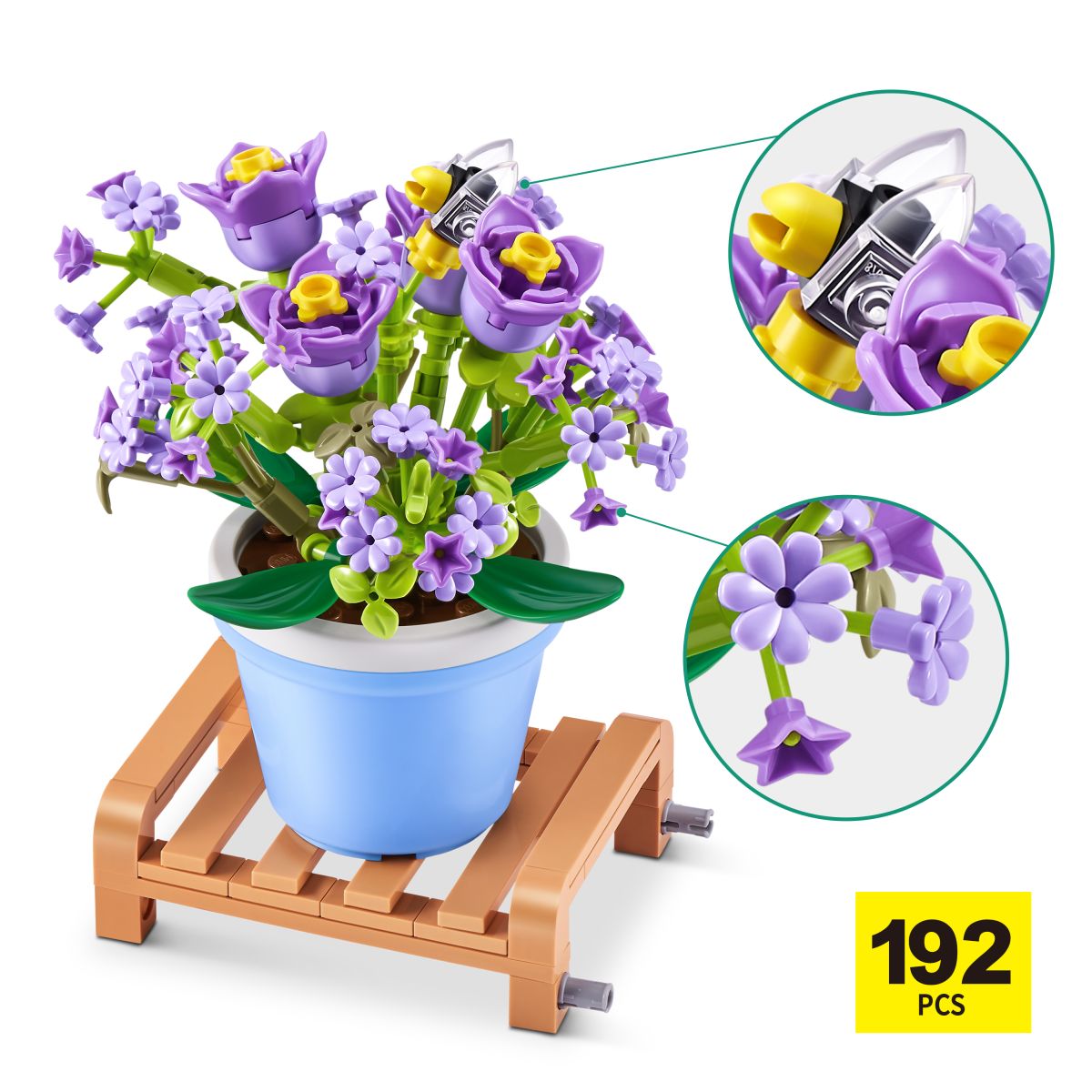 Set Bloques Garden Max - Con Diferentes Modelos De Piezas - Gypsophila Paniculata