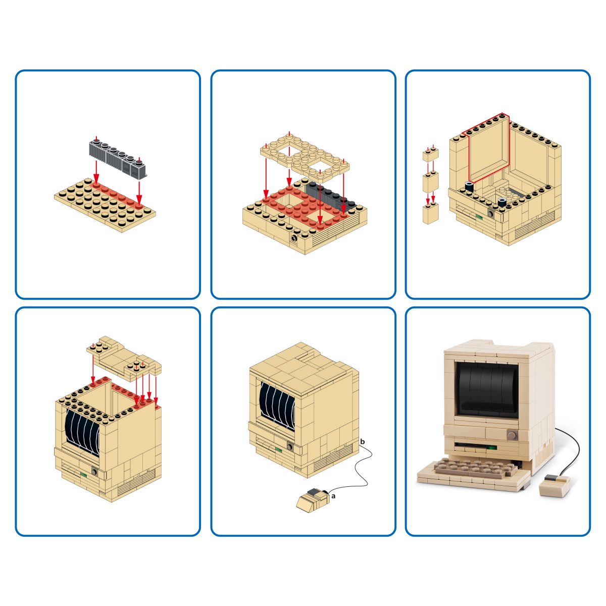 Set Bloques Retro Max - Con Diferentes Modelos De Piezas - Computador