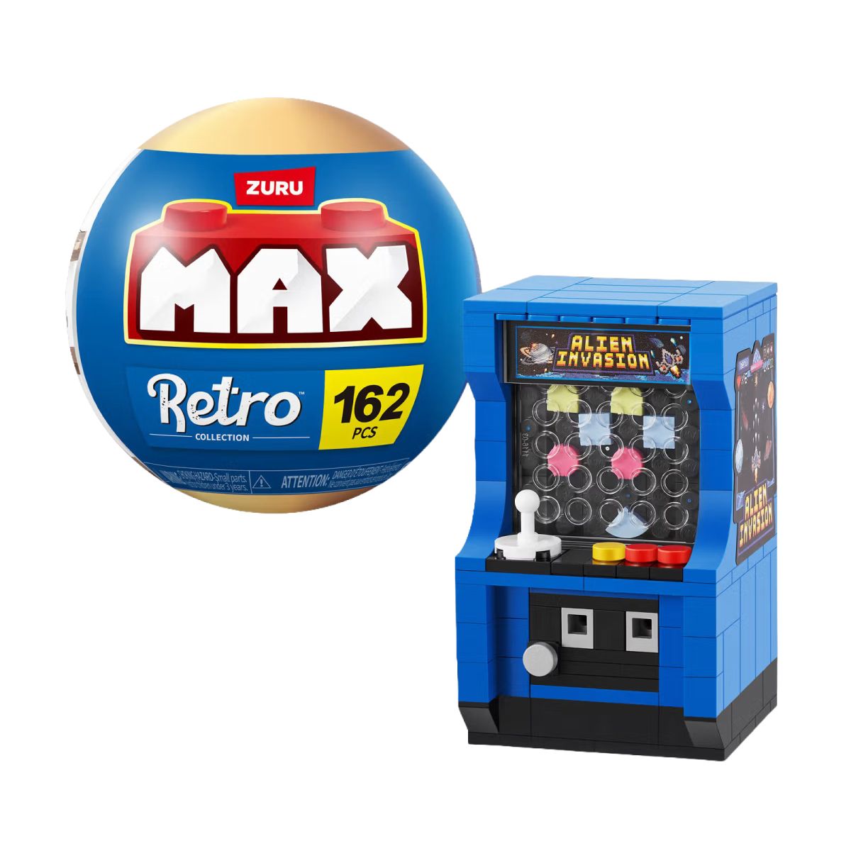 Set Bloques Retro Max - Con Diferentes Modelos De Piezas - Maquina Arcade