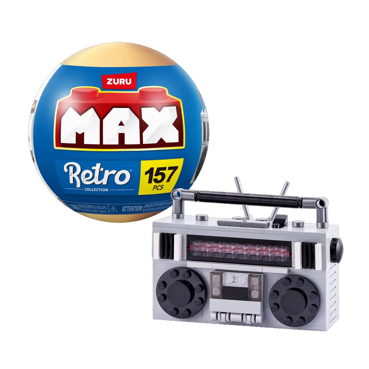 Set Bloques Retro Max - Con Diferentes Modelos De Piezas - Radio Cassette