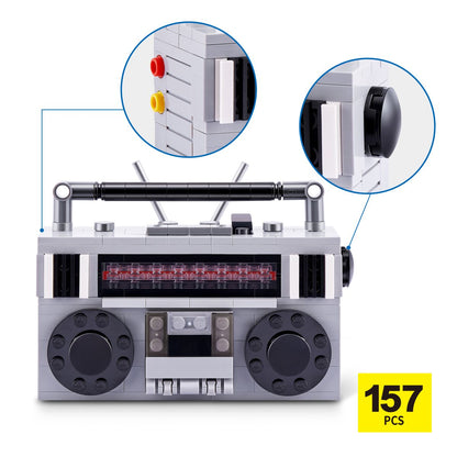 Set Bloques Retro Max - Con Diferentes Modelos De Piezas - Radio Cassette