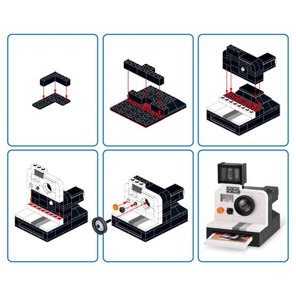 Set Bloques Retro Max - Con Diferentes Modelos De Piezas - Camara Retro