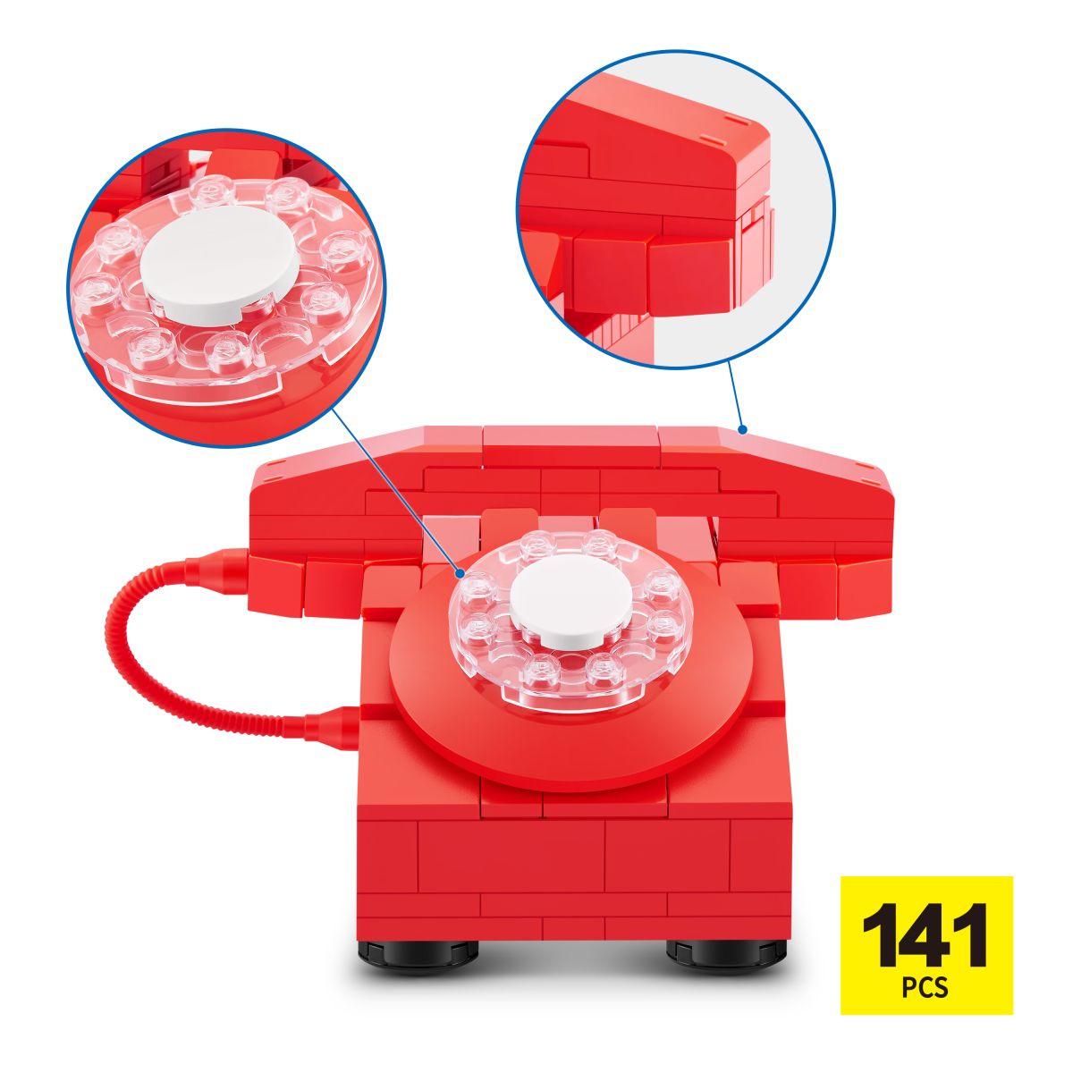 Set Bloques Retro Max - Con Diferentes Modelos De Piezas - Telefono