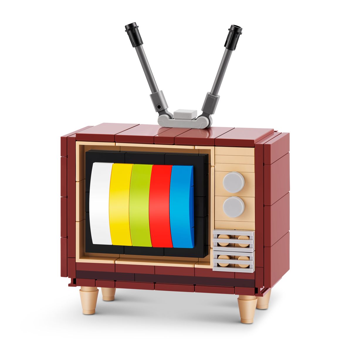 Set Bloques Retro Max - Con Diferentes Modelos De Piezas - Television