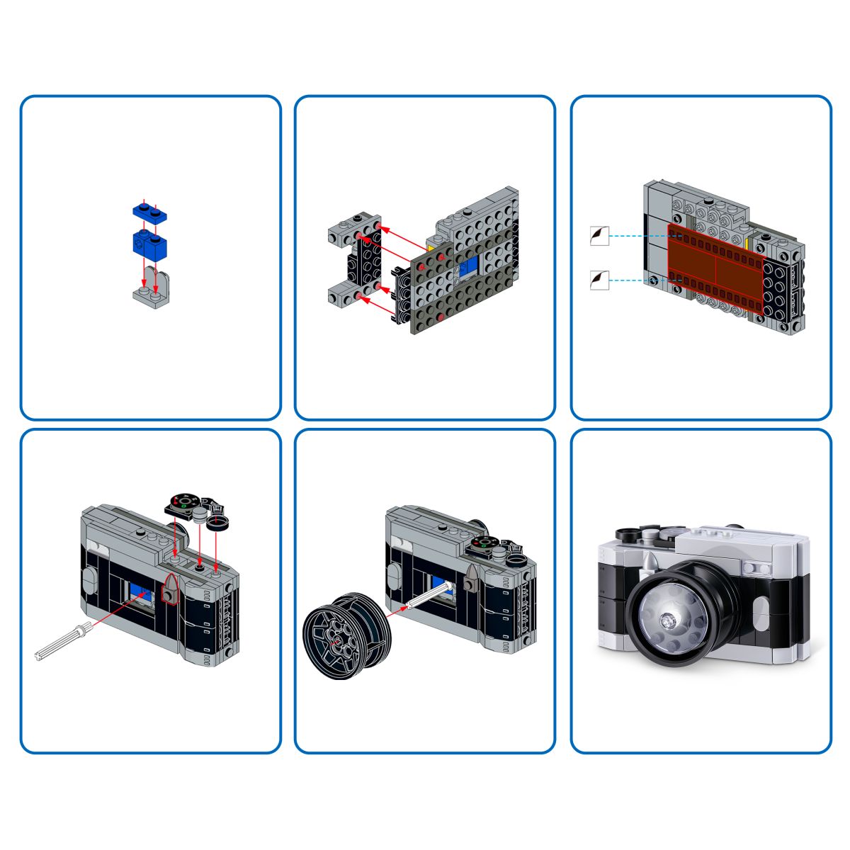 Set Bloques Retro Max Serie 2 - Con Diferentes Modelos De Piezas - Camara