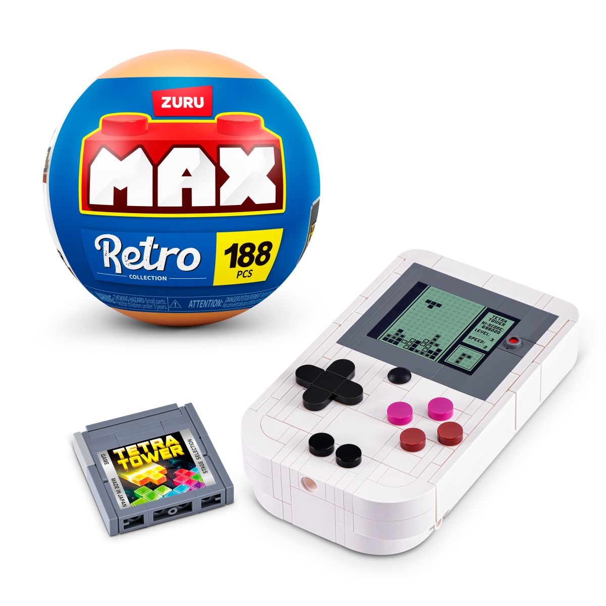 Set Bloques Retro Max Serie 2 - Con Diferentes Modelos De Piezas - Consola Portatil