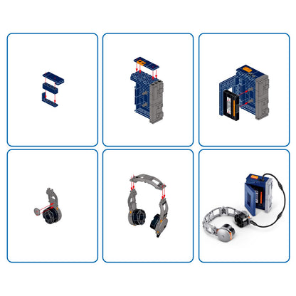 Set Bloques Retro Max Serie 2 - Con Diferentes Modelos De Piezas - Walkman