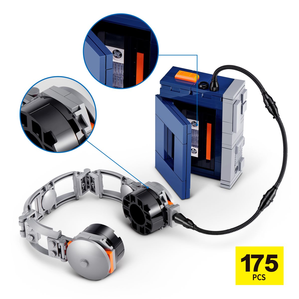 Set Bloques Retro Max Serie 2 - Con Diferentes Modelos De Piezas - Walkman