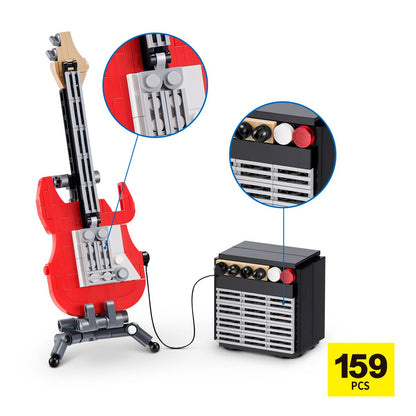Set Bloques Retro Max Serie 2 - Con Diferentes Modelos De Piezas - Guitarra Electrica