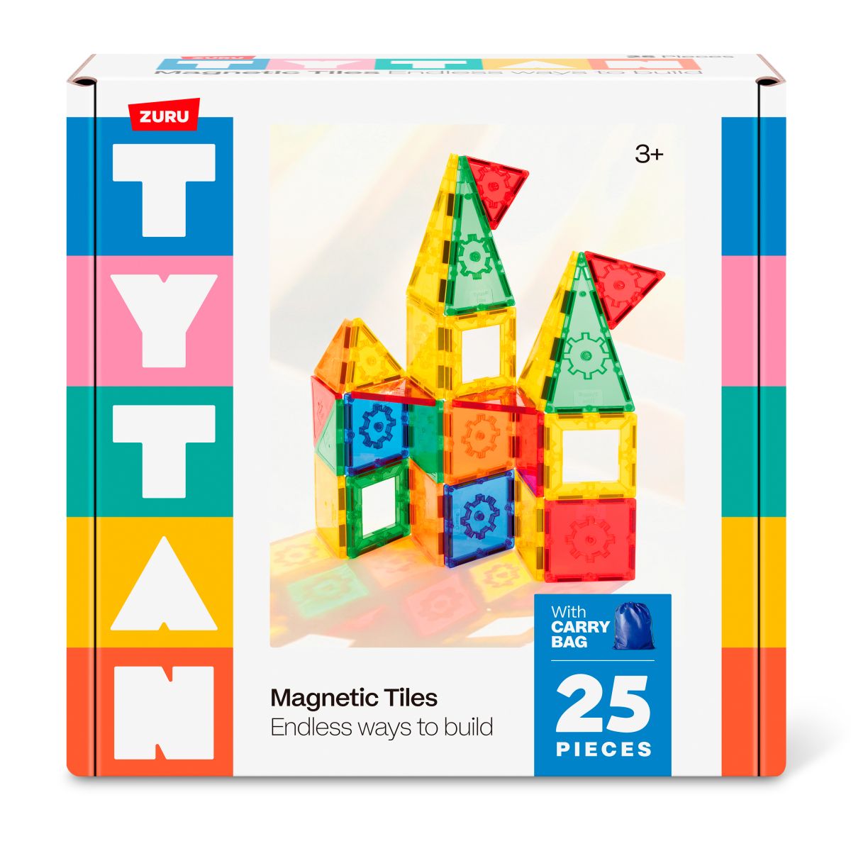 Playset 25 Bloques Magneticos Tytan De Zuru