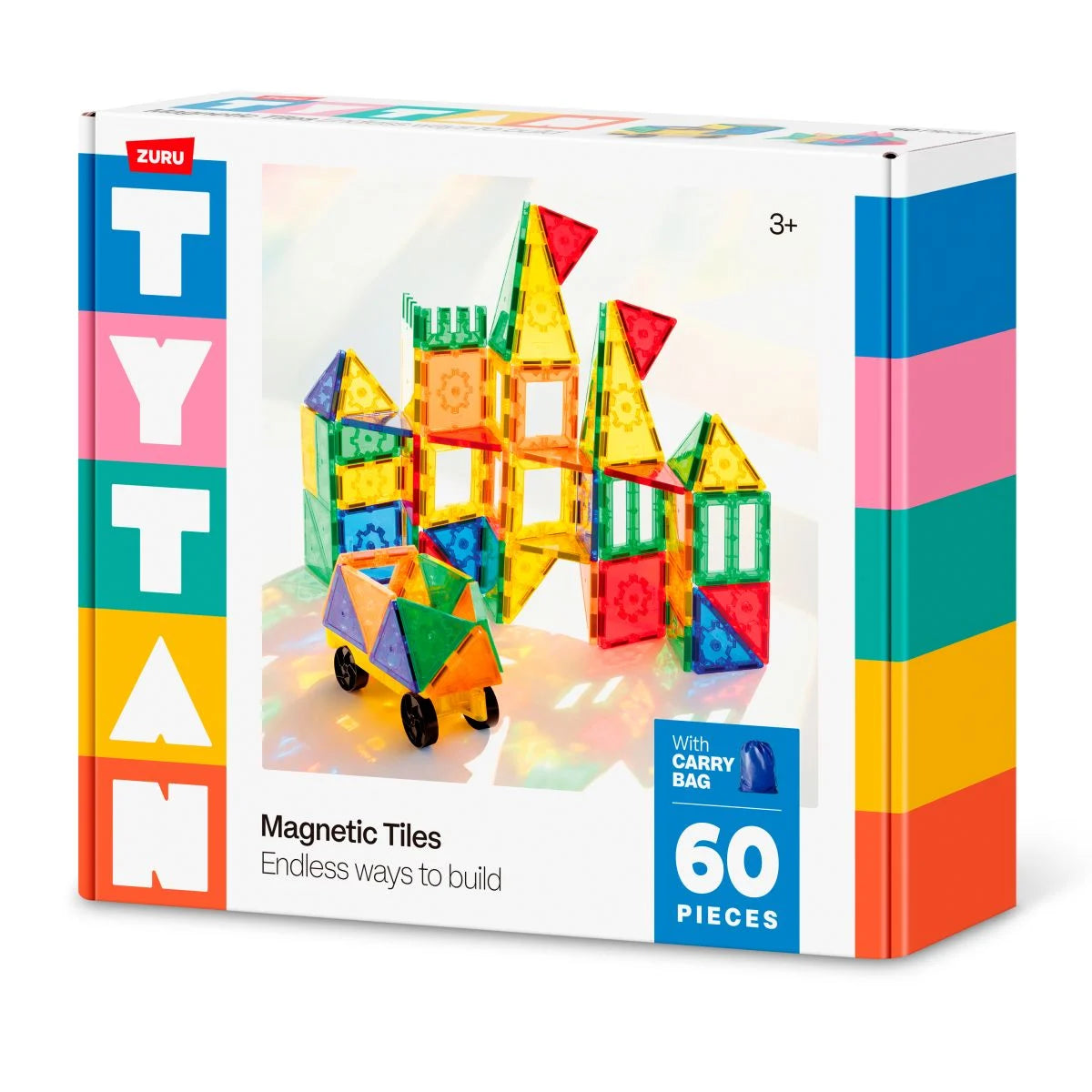 Playset 60 Bloques Magneticos Tytan De Zuru