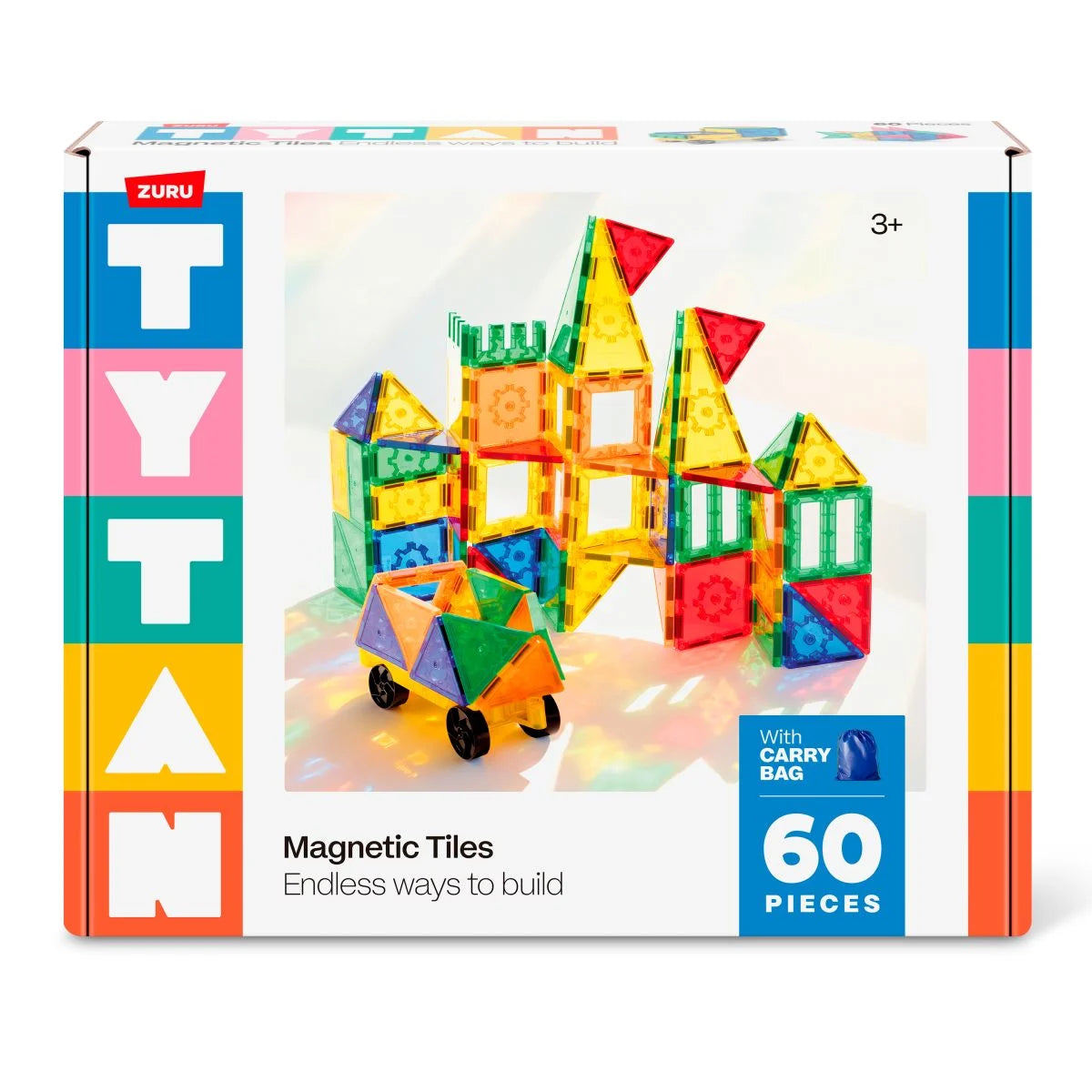 Playset 60 Bloques Magneticos Tytan De Zuru