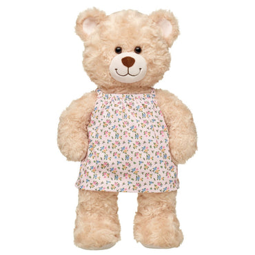 Vestido Flores Retro Rosa Build-a-bear
