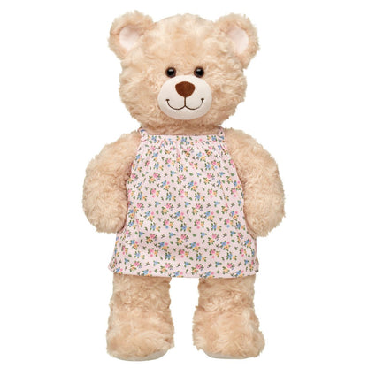 Vestido Flores Retro Rosa Build-a-bear