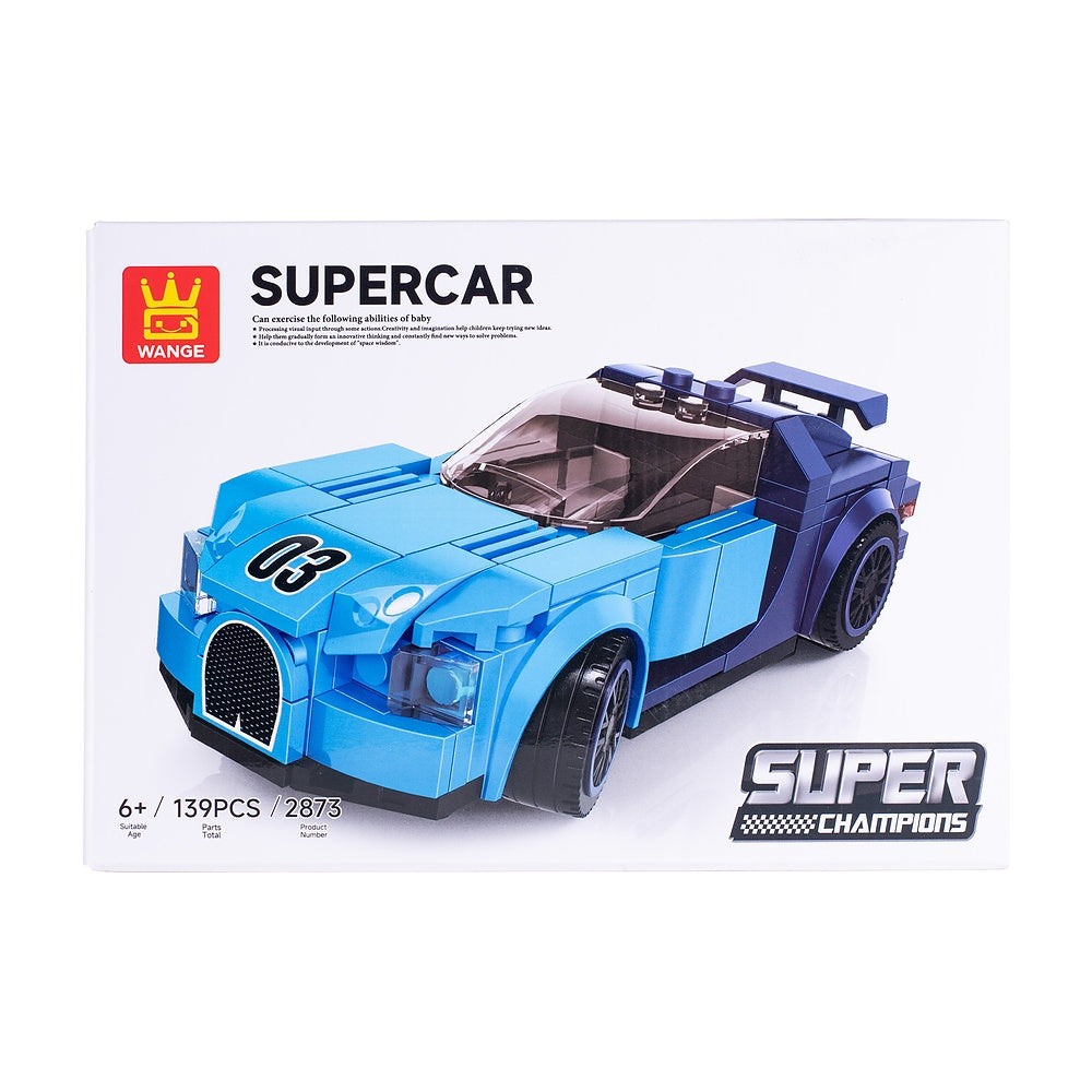 Super Auto Armable Wange Supercar 139 Piezas