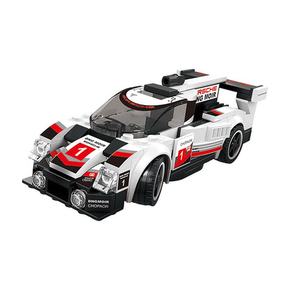 Super Auto Blanco Armable Wange Supercar 175 Piezas