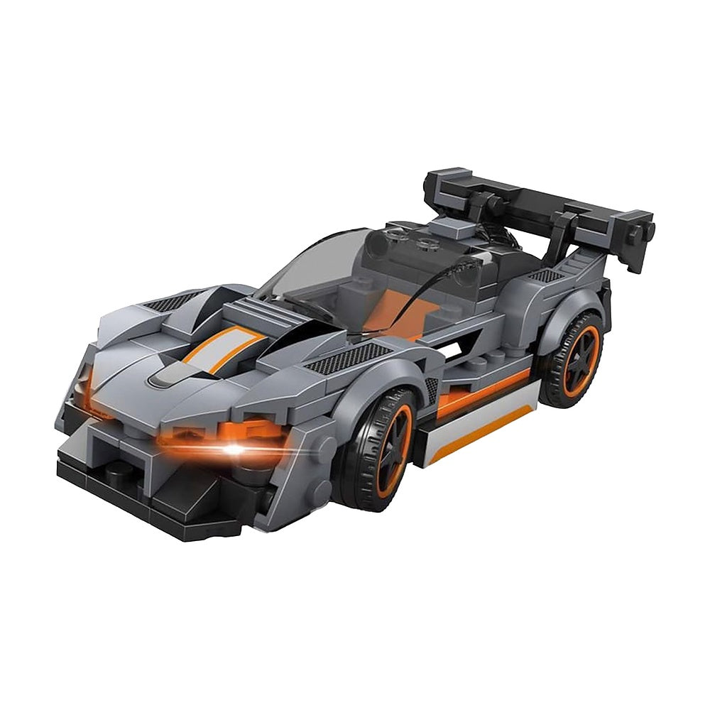 Super Auto Deportivo Negro Armable Wange Supercar 172 Piezas