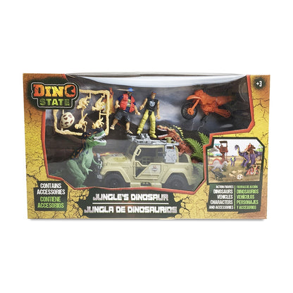 Set De Dinosaurios Con 8 Accesorios Incluidos Dino State