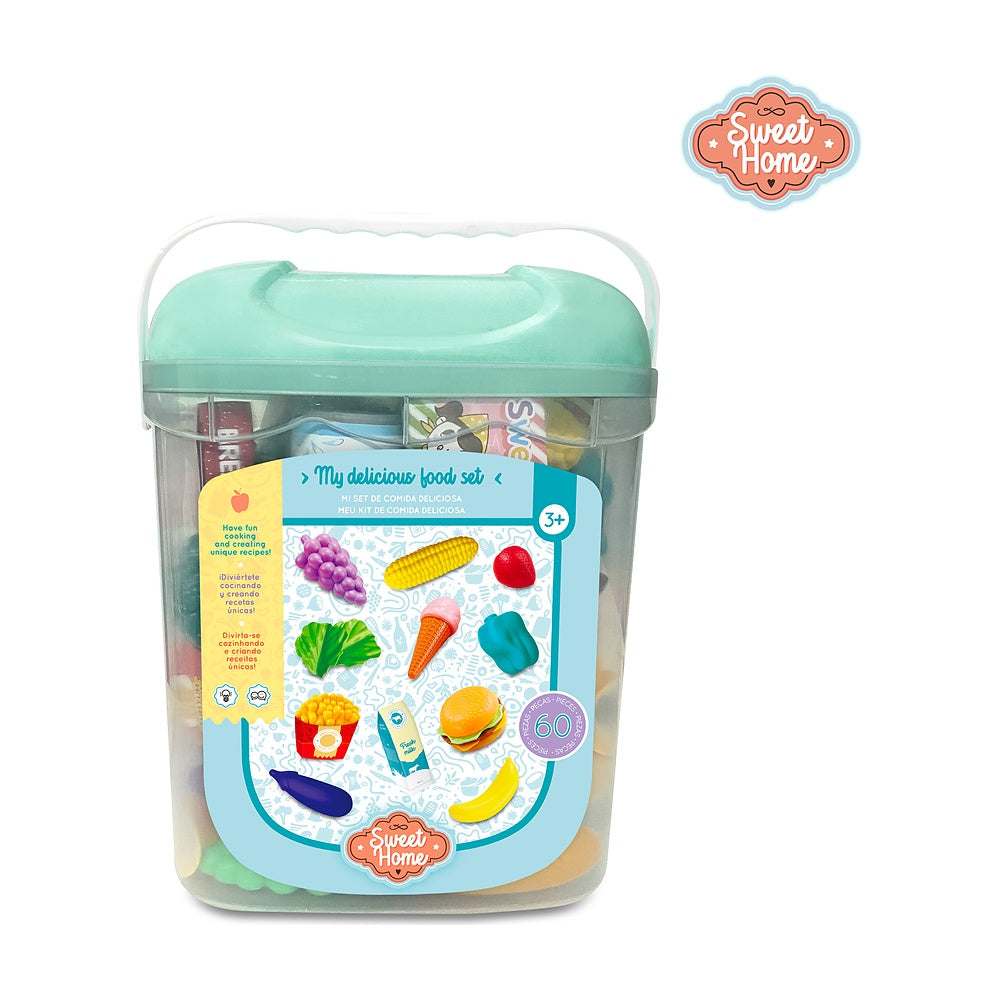 Balde De Comida De Juguete Con 60 Accesorios Sweet Home | Compra