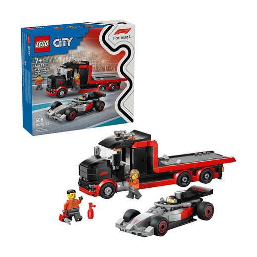 Camion De Exhibicion De F1 Con Auto De Carreras Audi F1 Lego City F1