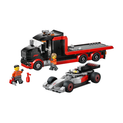Camion De Exhibicion De F1 Con Auto De Carreras Audi F1 Lego City F1