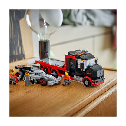 Camion De Exhibicion De F1 Con Auto De Carreras Audi F1 Lego City F1