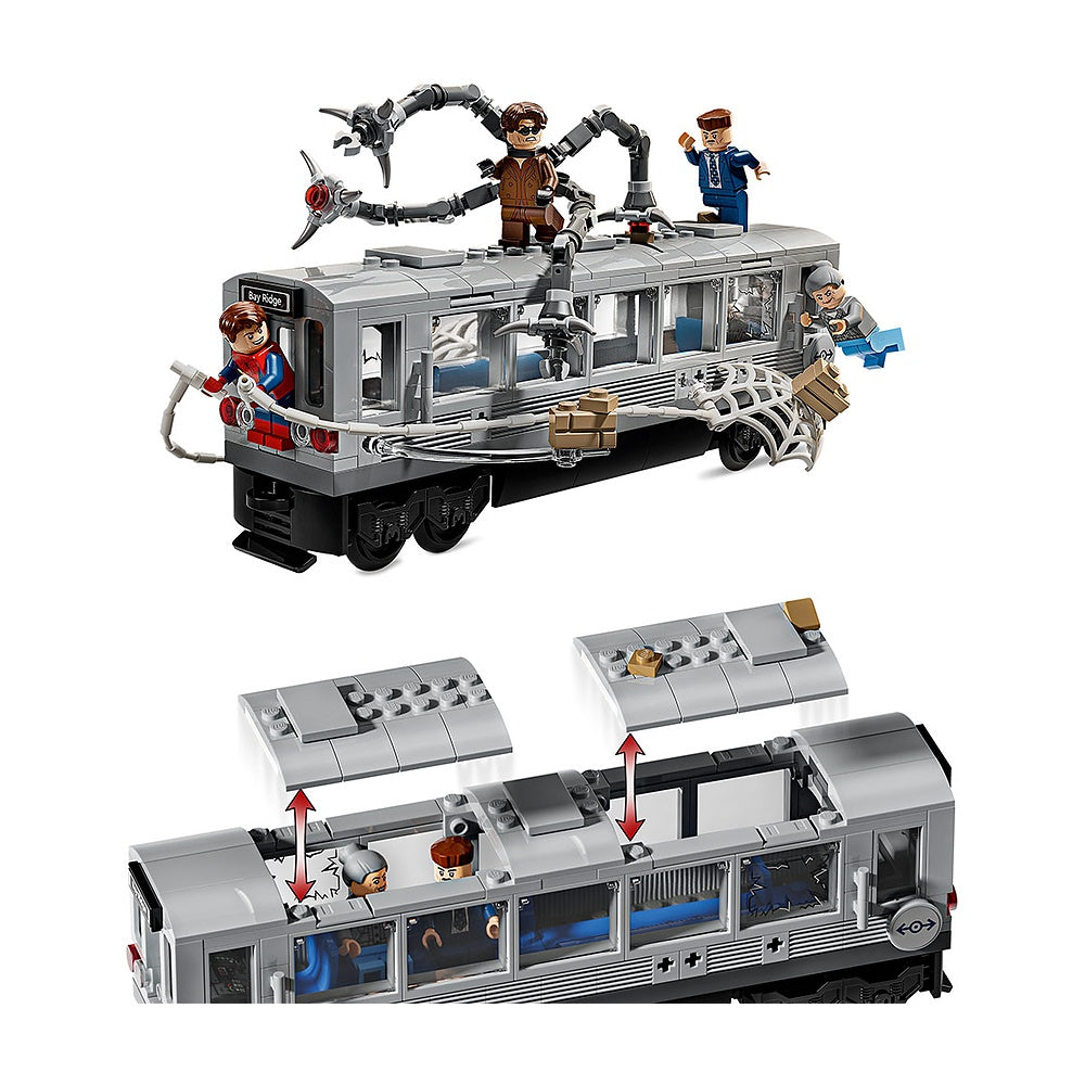Spider-man Vs Doc Ock Escena Del Tren Subterraneo Lego Super Heroes Marvel