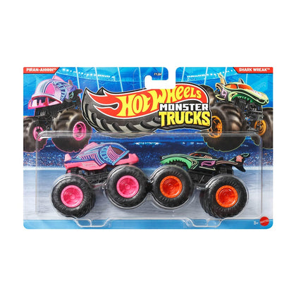 Hot Wheels Monster Trucks Escala 1:64 - Piran-ahhh Vs Shark Wreak